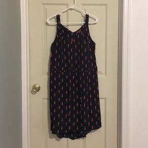 Seahorse Print High Low Dress